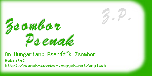 zsombor psenak business card